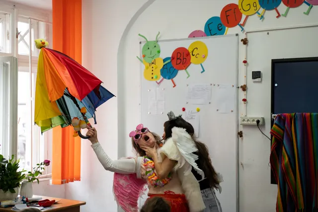 “The Tricked Wolf,” the GSTT pocket theatre production, has reached the classrooms of the “Nikolaus Lenau” High School